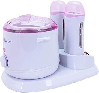 Depilatory 200g Wax Roller Wax Cartridge and Electric Hot Paraffin 600cc Wax Warmer Heater for Men Women Spa Bath Body Facial Hair Removal