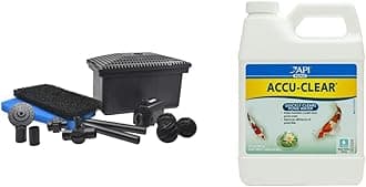 POND BOSS Filter Kit with Pump (1 pack) and API POND ACCU-CLEAR Pond Water Clarifier