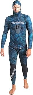 Spearfishing and Freediving Two-Piece Wetsuit with Loading Chest Pad, Knee Protection, Anatomical Design - Tokugawa: Designed in Italy