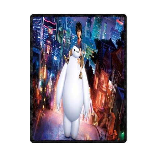 Daniellestore Soft Bed sheet Plush Throw Blanket Bedding Sleep Baymax 58x80 Inch