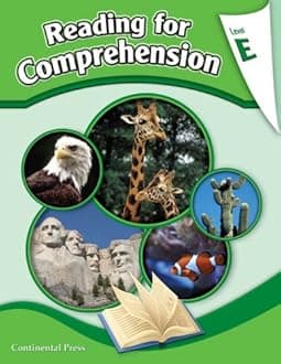 Reading Comprehension Workbook: Reading for Comprehension, Level E - 5th Grade