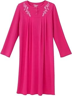 Silvert's Adaptive Clothing & FootwearSilverts Open-Back Hospital Gowns for Women – Comfortable, Dignified, Easy Dressing for Seniors & Patients - Embroidered