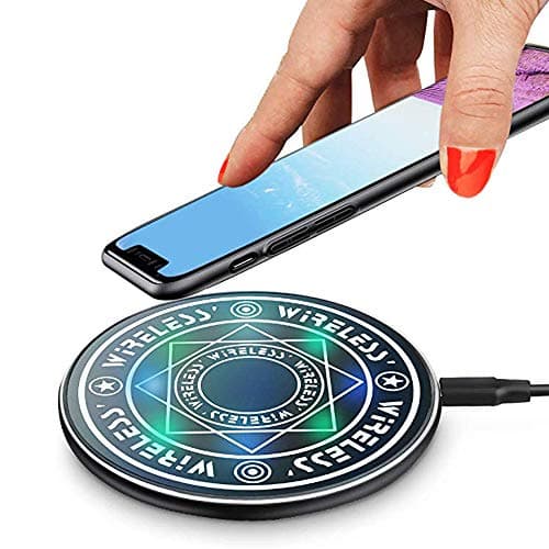 Fast Magic Wireless Charging Charger Pad | Ultra-Thin Slim Design for Qi Compatible Smartphones iPhone 11/11Pro/ProMax 8/8 Plus/X/XS/XS Max/XR Samsung S6/S6edge/S8/S8 Plus/S9/S9+/LG