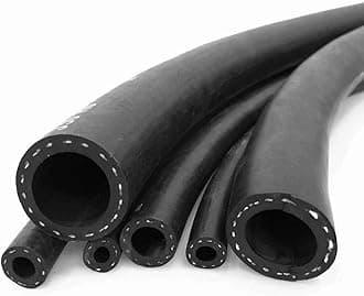 Reinforced Rubber Fuel Hose Pipe (1m, 7mm ID - 14mm OD), Textile Reinforced Rubber Hose Pipe, SAE J30 R6 Rated