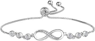 925 Sterling Silver Bracelets for Women Teens, Love Heart Charm Chain Bracelet Bangle Fashion Jewelry Gifts