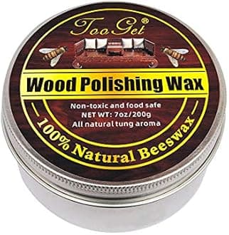 TooGet Wood Seasoning Beewax Furniture Polish & Restoration Care Beeswax, Suit for Woods & Furniture, Bamboo, Wooden Surfaces, Wood Polish Protection - 7OZ