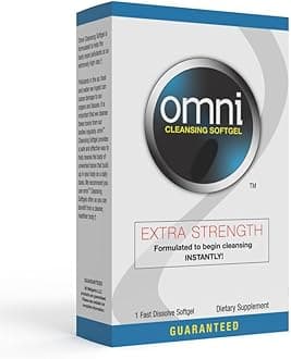 Omni Herbal Detox Cleanse Softgel: Fast Acting Body Detox, Quick Flush Toxin Removal, Herbal Cleanse Detox to Flush Your System, 1 Fast Acting Softgel
