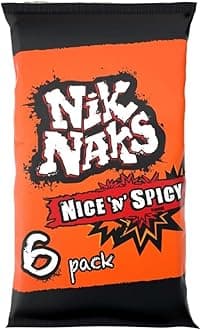 VSTARChips Crisps Bags Collections - Deliciously light & Crispy Chips Bags (Nik Naks Nice 'N' Spicy (6 x 25g), 4 Packs)