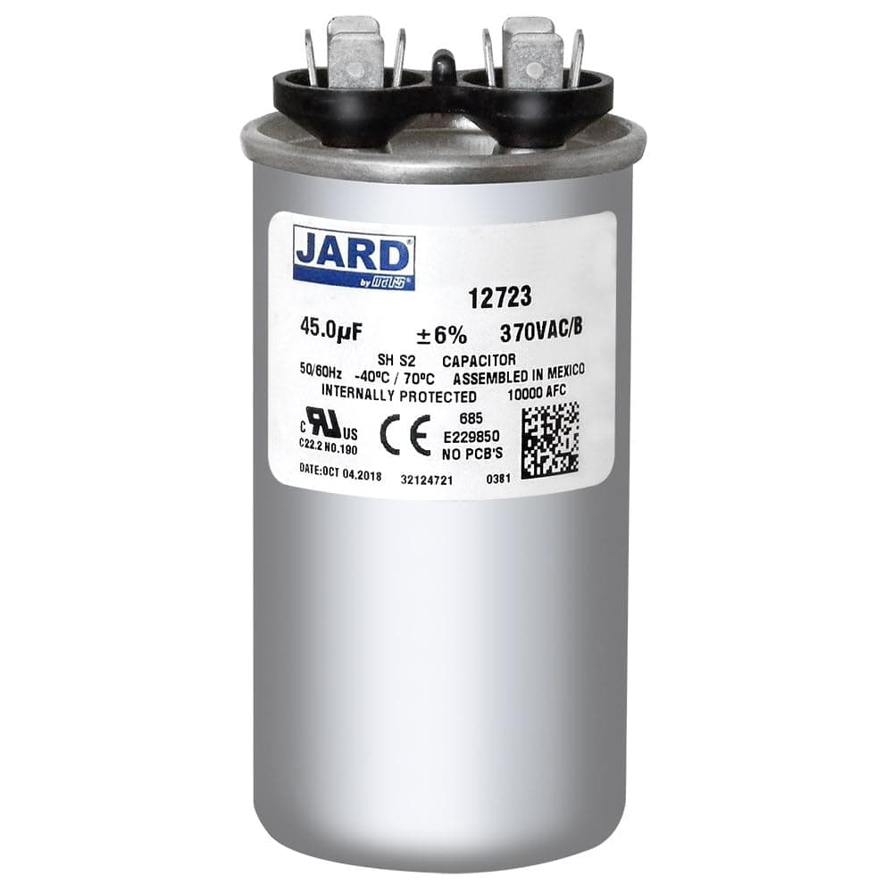 Motor Run Capacitor Round 45 uf MFD 370 Volt VAC 12723