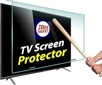 JBM MART® 32 Inch TV Screen Protector - Tempered Glass Guard, 9H Hardness, Scratch resistance, Crystal Clear | 3 mm Thickness