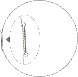 4861ER2001D Washer Door Boot Spring Clamp, Washer Clamp Assembly for LG Electronics Washing Machine Boot Steal Retaining Ring, LG 4861er2001d Clamp Assembly, 1 Pcs