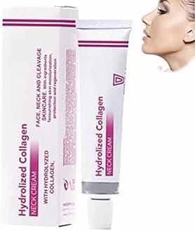 Spain NECKPON Hydrolized Collagen Neck Cream, Neck Firming Cream Tightening Sagging Skin Anti Aging Collagen Firming Cream for Neck (1pcs)