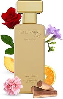Eternal Love for Women - Long Lasting Eau de Parfum Spray - Premium Floral Fragrance with Peach & Sandalwood - Soft Feminine Scent - 3.4oz