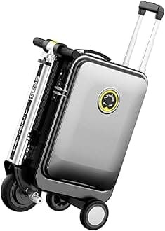 Airwheel SE3SL Lightweight Rideable Luggage Portable Riding Suitcase APP Control Carry-on Luggage, 6.8kg Ultra-Light for Travel (Black)
