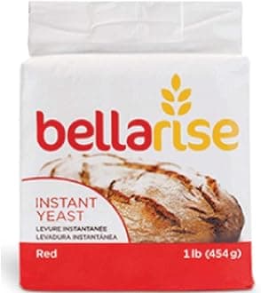 10 pack Bellarise (Red) Instant Dry Yeast - 1 LB Fast Acting Instant Yeast for Bread