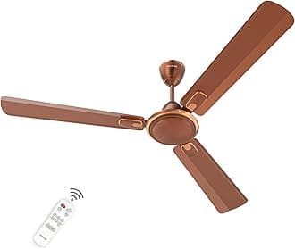 Polycab Zoomer Prime 1200mm 5-Star BLDC, Remote Ceiling fan for home | 100% Copper, High Air Delivery,6 Speed Setting, Sleep Mode,Reverse Rotation,Boost Technology | 3 Years Warranty【Matallic Copper】
