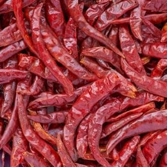 PURE RED WHOLE DRIED CHILLIES | WHOLE RED CHILLI DRY CHILLY (5KG)