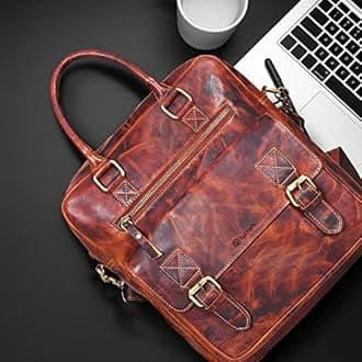 Genuine Leather Messenger Bag, Carry in Hand or Over The Shoulders, for Work, Travel or College