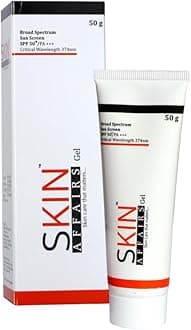 Skin Affairs s Broad Spectrum Spf-50 Sunscreen Gel | Matte Finish and Oil Free Formula | Water Resistant Sunscreen | Protection UVA/UVB Rays for Unisex | Non-Irritant Sunscreen