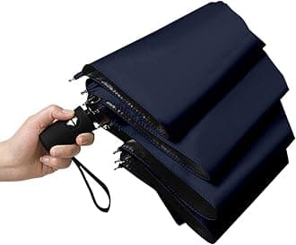 Cloudia Automatic Windproof Travel Umbrella, Umbrella in Rain and Sun for Women and Men