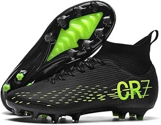 WEJIESS Men's Soccer Shoes Boys Students Grass Training Spike Shoes Outdoor Football Shoes Unisex