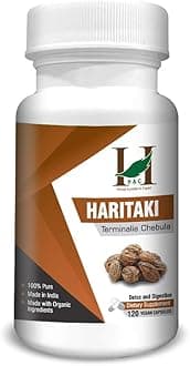 H&C Herbal Ingredients Expert Haritaki/Terminalia Chebula Capsules - 120 Capsules- Dietary Supplements - Pack of 1