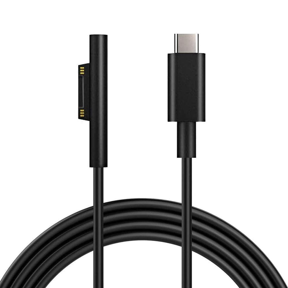 Surface Connect to USB-C Charging Cable 15V/3A Compatible for Microsoft Surface Pro 3/4/5/6/7, Surface Laptop 3/2/1,Surface Go, Surface Book1/2/3 1.8M(1.8M 6ft)