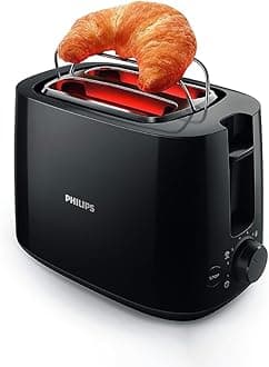 Philips Daily Collection HD2583/90 600 watts 2 in 1 - Toaster and Sandwichmaker (Black)