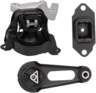 Loongrie Engine Motor Mounts Compatible with 2012-2019 Nissan Versa/Versa Note 1.6L, 2014 Nissan Note, Replace OE A7368, A7369, A4361, Set of 4, Black, Metal, Rubber Frame