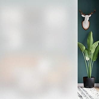 HIDBEA Frosted Window Privacy Film, Sun Blocking Removable Covering Opaque Static Cling Vinyl Glass Film for Bathroom Office, 17.5 x 78.7 Inches, Matte Pure