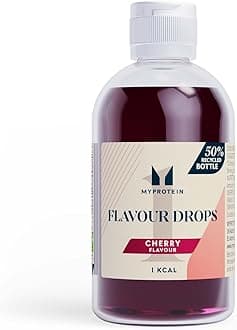 FlavDrops Liquid Sweetener | Natural Flavour Enhancer for Protein, Oats, Coffee & More | Sugar-Free & Easy to Mix | Cherry 50 ml