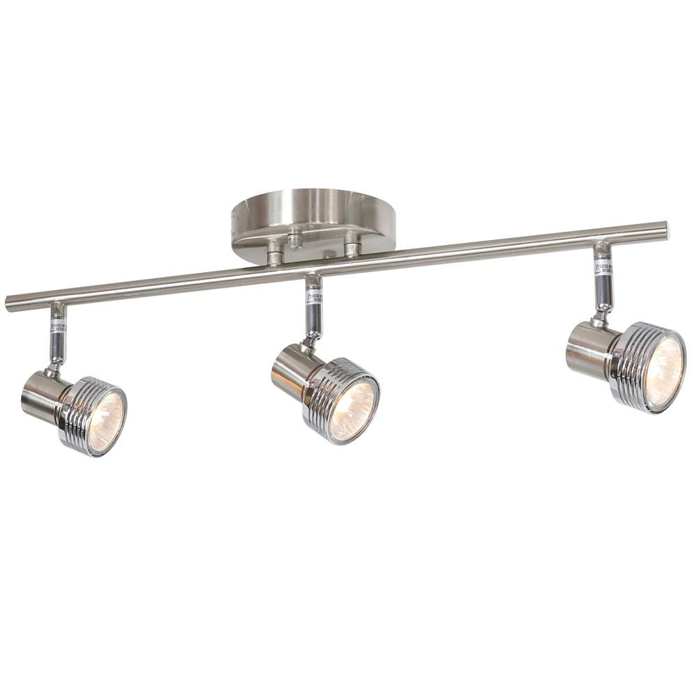 3 Heads 50W Spotlight Ceiling Fixture Nickel