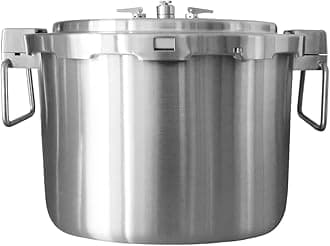 37 Quart Stainless Steel Pressure Cooker Extra Large Canning Pot with Rack and Lid for Commercial Use - Easy to Clean Stove Top Pressure Canner, Can Cooker - Safety Goods Certificate QCP435