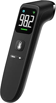 No-Touch Thermometer for Adults and Kids - Digital Forehead Thermometer with High Accuracy, Ultra Clear LEDScreen and Fever Alarm