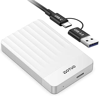 Portable External Hard Drive Storage Expansion Mobile HDD USB 3.0 for PC, Mac, Desktop, Laptop, PS4, Xbox One X/S, Xbox 360, Office & Game (White, 320GB)