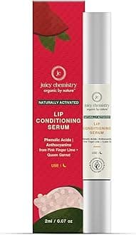 Juicy Chemistry Lip Serum, For Pigmented & Chapped Lips - Natural Lip Conditioning Serum With Glycerine | Finger Lime & Licorice 2 ml Transpareant