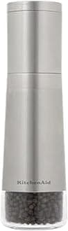 Stainless Steel Filled Pepper Grinder, 8 Inch