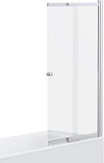 Sliding Bath Shower Glass Extending Screen Reversible Door Panel