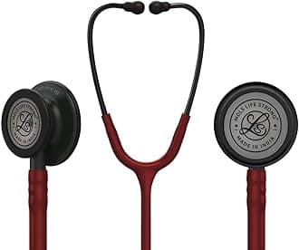Classico III Zed_Black Light Wait Chest Pies Stethoscope, Stainless Steel Dual-head stethoscope For Nurses/Students/Doctors Acoustic Stethoscope (Burgundy)