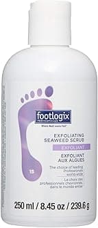 Footlogix - Exfoliating Seaweed Scrub - Gentle Exfoliation W/O Irritation - With Organic Microalgae, Essential Oils & Polished Pumice - Smooths Feet, Legs & Body - For Pedicures, Massage - 8.45 Fl. Oz