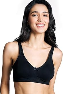 NYKD (NYB105 Cotton Non Padded & Non Wired Everyday Bra for Women | Full Coverage Bra with No Sweat & Breast Separating Feature with Wide Straps