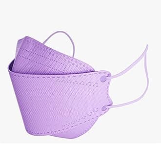 Rmaytiked 50Pcs 4-Ply KF94 light purple Face Masks Breathable 3D Mouth Shields Filter