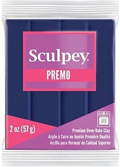 Premo Sculpey Light-Weight Professional Crafting Clay, Blue