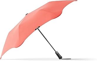 BLUNTBLUNT Metro UV Umbrella – 39" Windproof Umbrella, Compact Travel Umbrella for Wind and Rain, Portable, Heavy Duty, 50+ UPF Protection - Sunset Papaya