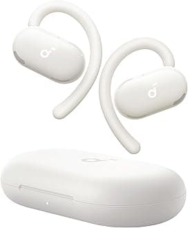 soundcore V20i by Anker Open-Ear Headphones, Adjustable Ear Hooks, Ultra-Comfort, Snug Fit, Deep Bass, Clear Calls, IP55, LED Lights, 36H Playtime, Bluetooth 5.4 Earbuds, Multipoint Connection