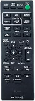 7SEVEN® Compatible for Sony Home Theatre Remote Original RM-AMU171 Model Suitable CMT-BT60 HCD-SBT100 CMT-BT80W CMT-BT80WB CMTBT60 CMTSBT100 CMTSBT100B and Many More Part Number