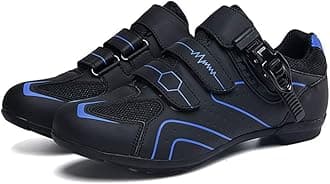 Non-Slip Cycling Shoes, Breathable Carbon Fiber Road and Mountain Bike Shoes, Assisted Sports Shoes with Reflective Strips
