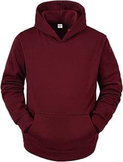 BIFUTON Hooded Sweatshirt Men Pullover with Pocket Long Sleeve Solid Color Lightweight Gym Hoodies Casual Streetwear Tops