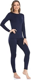 Thermal Underwear for Women Long Johns with Fleece Lined Base Layer Women Cold Weather Top Bottom