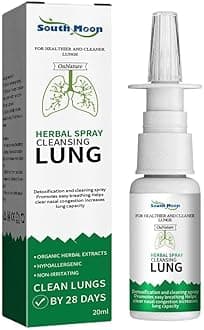 BVSPA 5pcs 20ml Lung Detox Herbal Cleanser Spray For Smokers Clear Nasal Congestion Snore Anti Spray Relief Stop Snoring N7M6 Solution